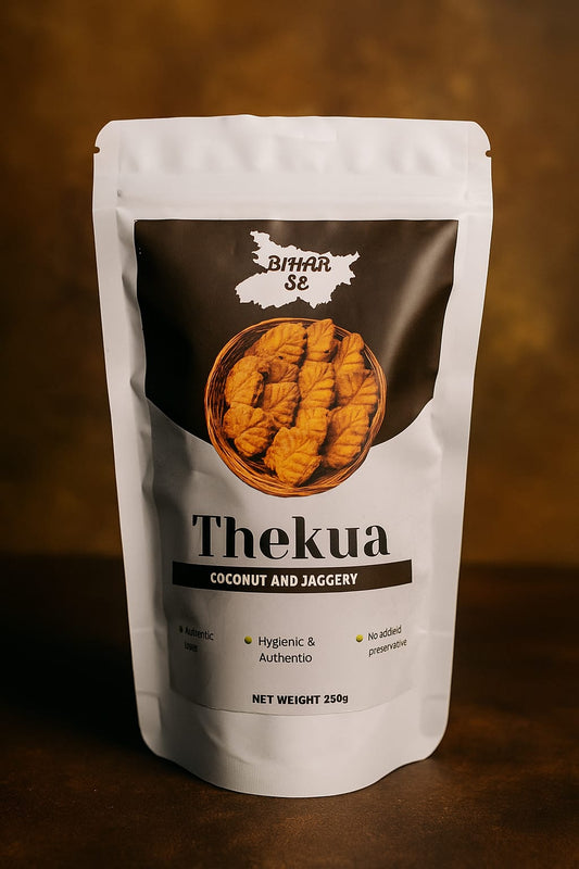 BiharSe Premium Thekua – Coconut & jaggery | Authentic Traditional Snack | Pack of 1 ( 250g )